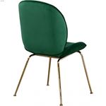 Paris Green Upholstered Velvet Dining Chair - Go-2