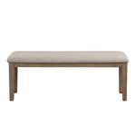 Armhurst Brown Upholstered Dining Bench 5706-13 front