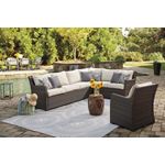 Easy Isle 3 Piece Sectional and Chair Set P455-8-4
