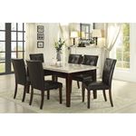 Homelegance Decatur Marble Dining Table 2456-64WM Set