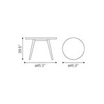Elite Dining Table 703590 Cement & Natural - 4