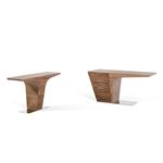 Bismarck Contemporary Walnut Console Table- 2