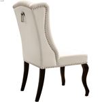 Suri Cream Upholstered Tufted Velvet Dining Chai-2