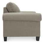 Shewsbury Pewter Fabric Rolled Arm Chair 47202-4