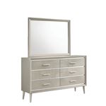 Ramon Metallic Sterling 6 Drawer Dresser 222703-4