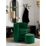 Selena Green Velvet Upholstered Accent Chair -2