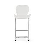 Modern White Bar Stool D1446BS Front