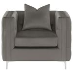 Phoebe Tufted Urban Bronze Velvet Chair 509883-2