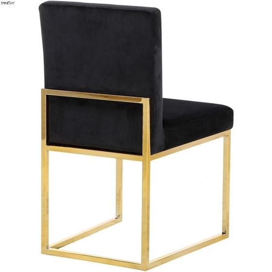 Giselle Black Upholstered Velvet Dining Chair -2