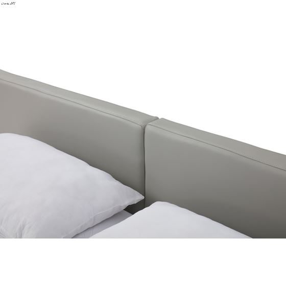 Modrest Opal King White and Grey Bed Detail