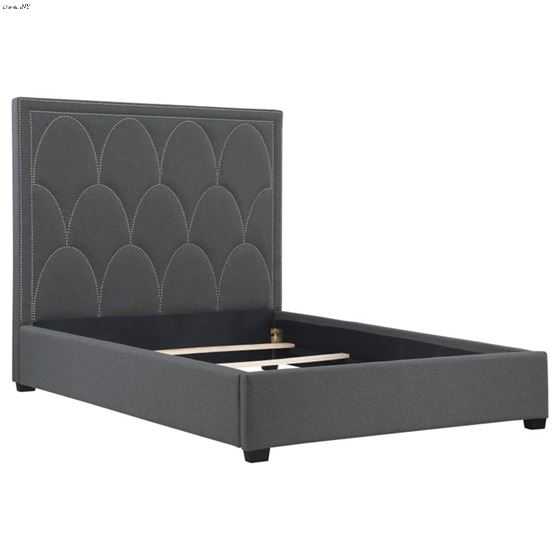 Bowfield Charcoal Upholstered Panel Bed 315900-2