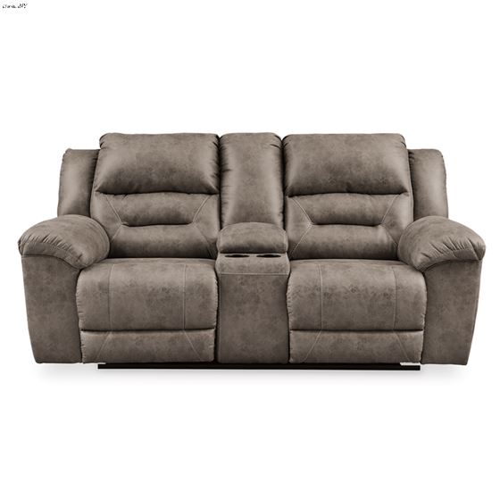 Stoneland Fossil Power Reclining Loveseat with-2