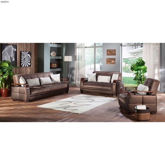 Natural Loveseat in Prestige Brown-4