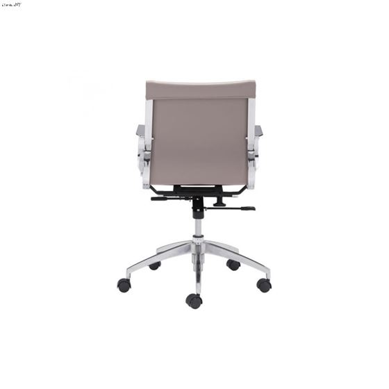 Glider Low Back Office Chair 100376 Taupe- 4