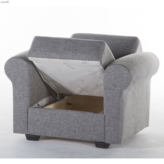 Elita Chair in Deigo Grey by Istikbal storage