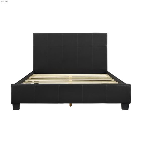 Lorenzi Black Upholstered King Size Bed 2220K-1E-2