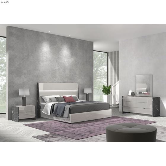 Stonage Premium Light Grey 6 Drawer Dresser-4
