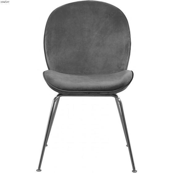 Paris Grey Upholstered Velvet Dining Chair - Chr-4