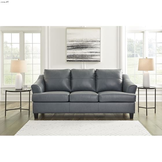 Genoa Steel Leather Queen Sofa Bed 47705-4