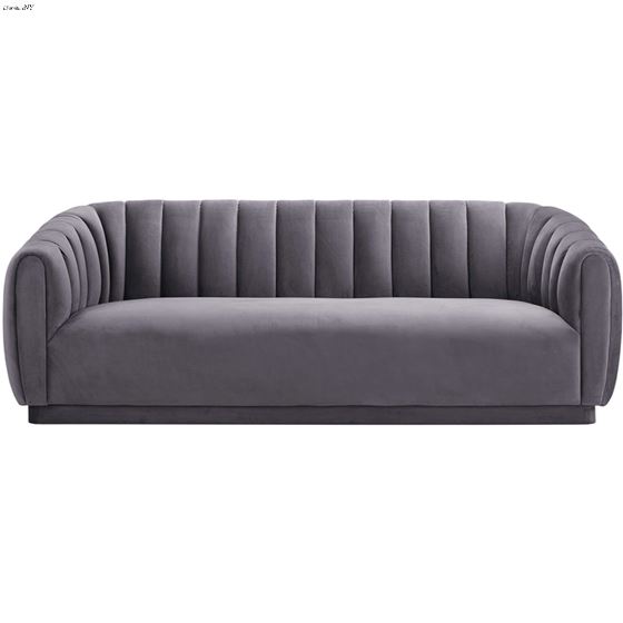 Arno Grey Velvet Sofa