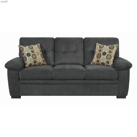Fairbairn Charcoal Fabric Sofa 506584-2