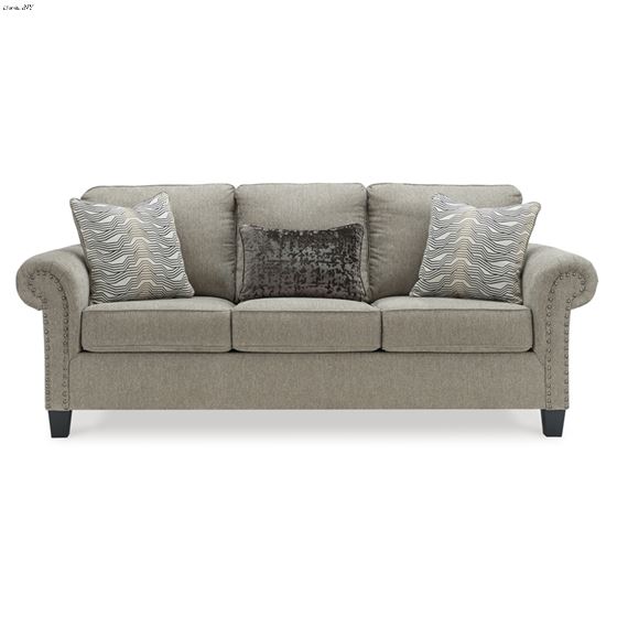 Shewsbury Pewter Fabric Rolled Arm Sofa 47202-2