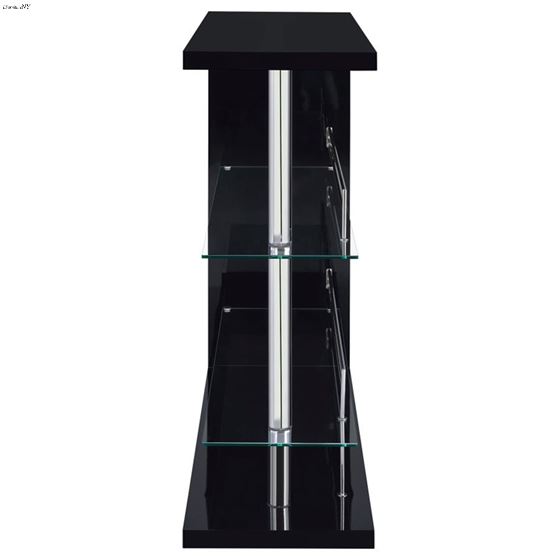 Prescott Black Gloss Bar Table Unit 100165 3