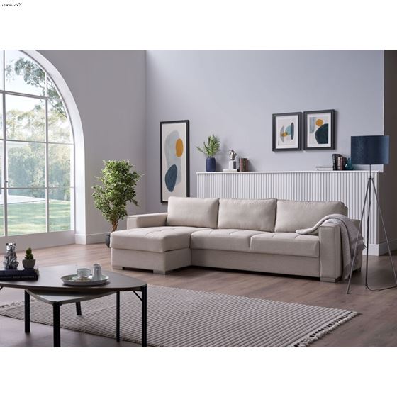 Bellona Cooper Sleeper Sectional Spar Beige