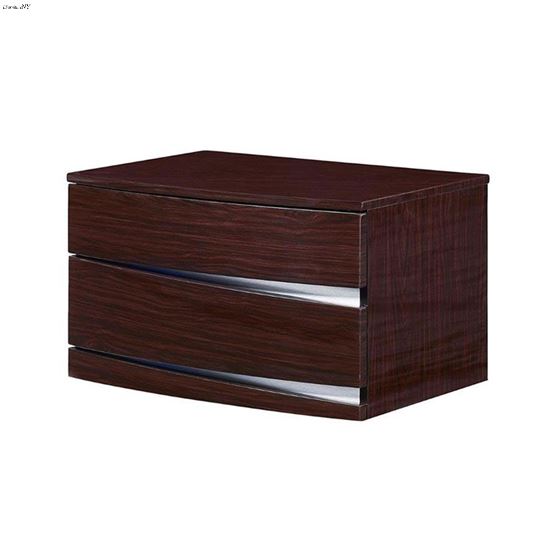 Aurora Wenge 2 Drawer Night Stand-2