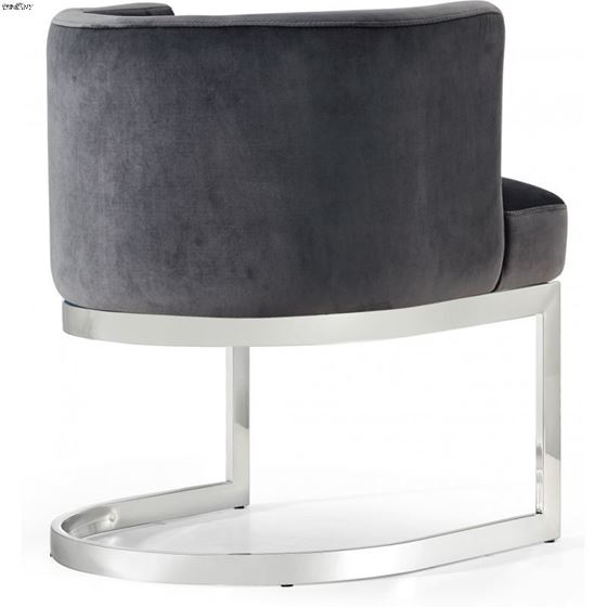 Gianna Grey Upholstered Velvet Dining Chair - Ch-2