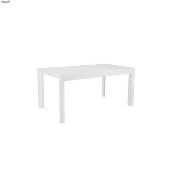 Adara High Gloss White Lacquer Dining Table 2