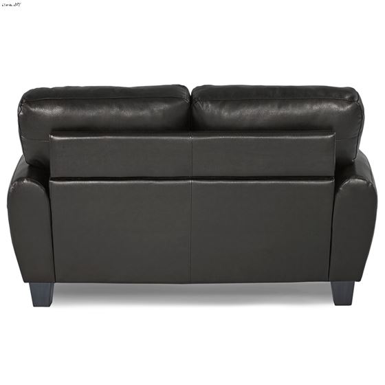 Rubin Black Bonded Leather Love Seat 9734BK-2 by Homelegance 2