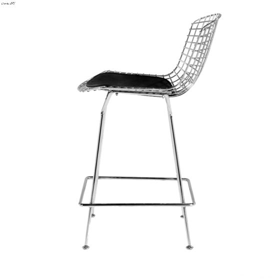 Wire Counter Height Chair Black Seat FMI2126 4