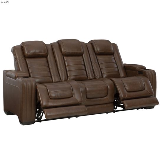 Backtrack Chocolate Leather Power Reclining Sof-2