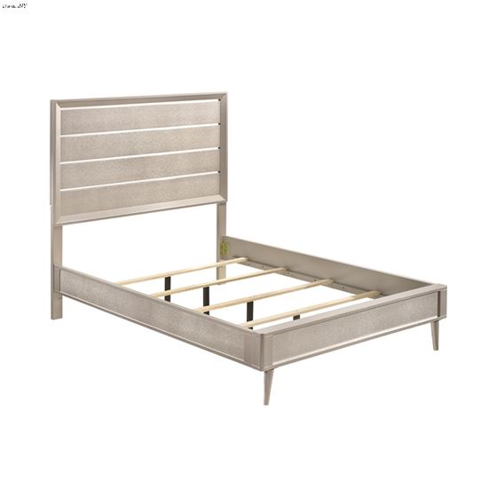 Ramon Metallic Sterling Full Panel Bed 222701F-2