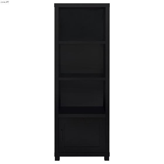 Jupiter Black 3 Shelf Media Tower 707756-4