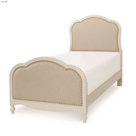 Harmony Tea Stain Fabric Upholstered Twin Bedroom 