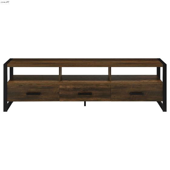 James Dark Pine 71 inch 3 Drawer TV Stand 70428-4