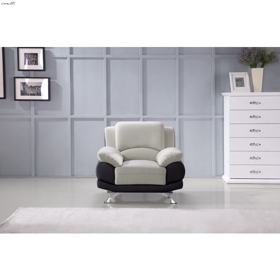 Modern 117 Two Tone Grey and Black Chair