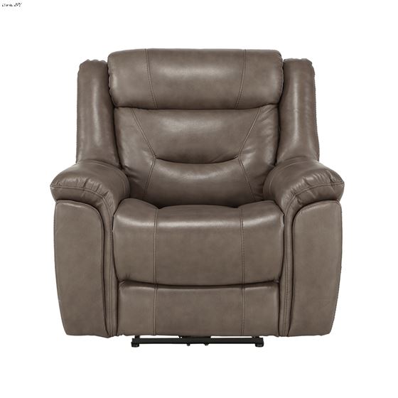 Kennett Taupe Leather Power Reclining Chair 952-2