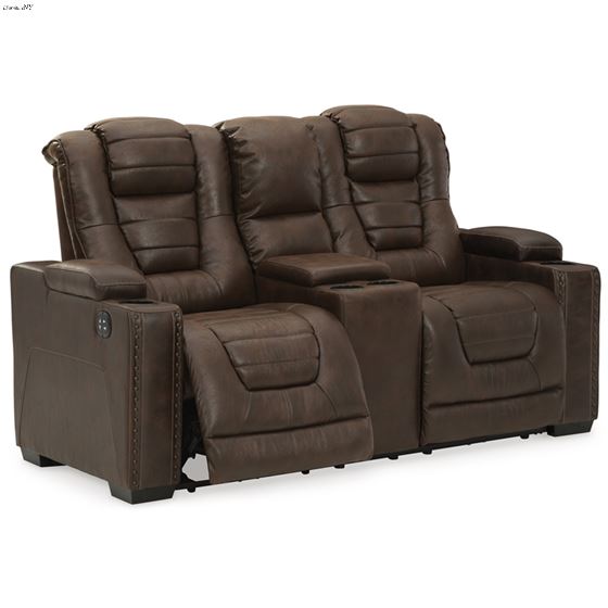 Owner's Box Thyme Leather Power Reclining L-2