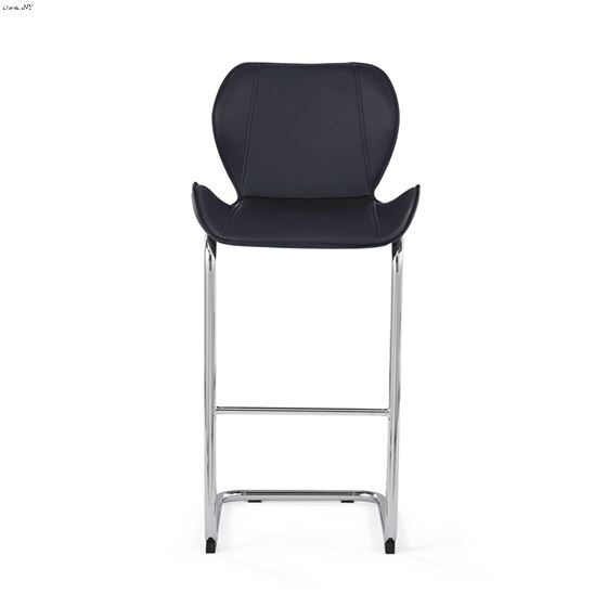 Modern Black Bar Stool D1446BS Front