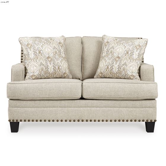 Caladeron Linen Track Arm Loveseat 15602-2