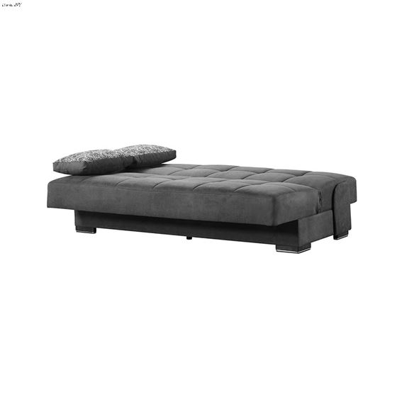 Soho Grey Upholstered Convertible Sofa Bed with-2