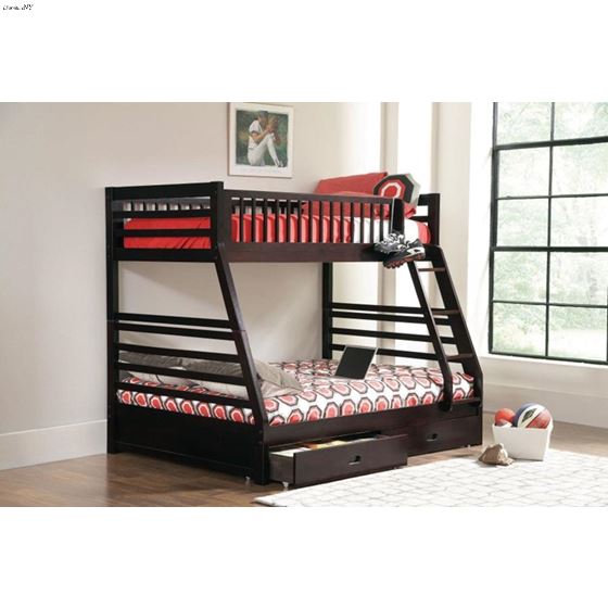 Ashton Cappuccino Twin Over Full Bunk Bed 460184