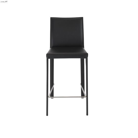 Hasina Black Counter Stool 38626BLK by Euro Style front