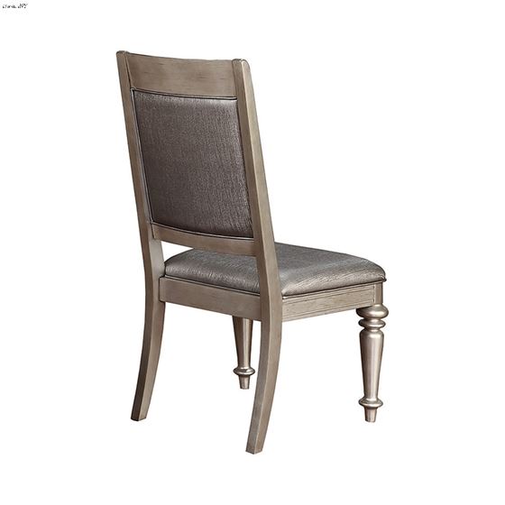 Danette Tufted Upholstered Side Chair Grey And Metallic 106472 Back