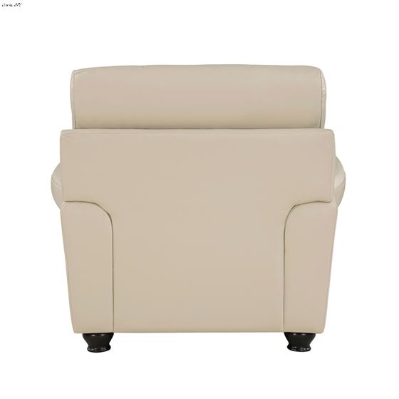 Foxborough Cream Leather Rolled Arm Chair 9269C-4