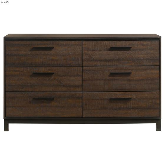 Coaster Edmonton Tobacco 6 Drawer Dresser 3