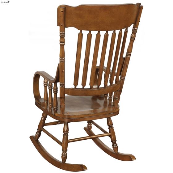 Warm Brown Wood Windsor Back Rocking Chair 60017-2